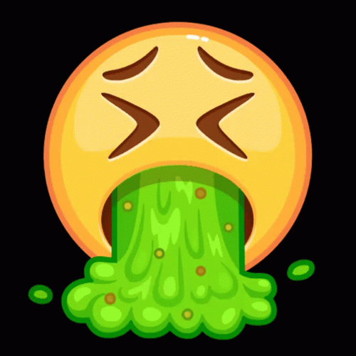 Sad Emoji Vomit GIF