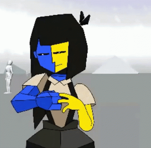 Sad Ena Scratching Hand GIF