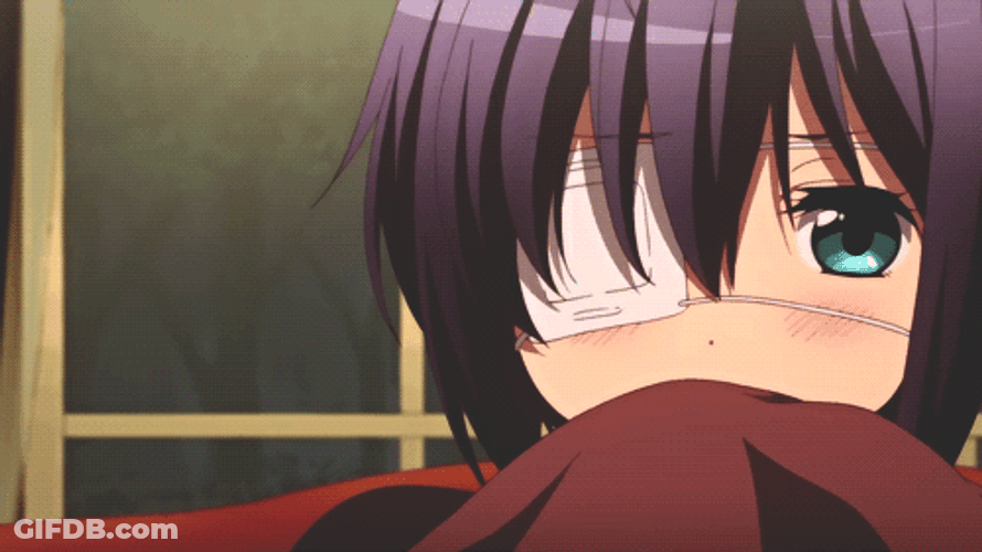 Sad Eyes Rikka Takanashi GIF