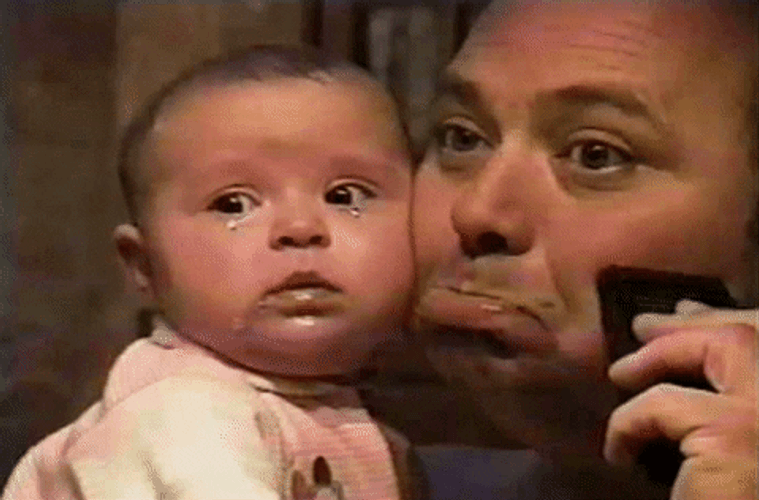 Sad Face Baby Reaction GIF