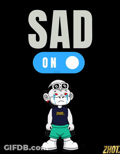 Sad Face Chair GIF