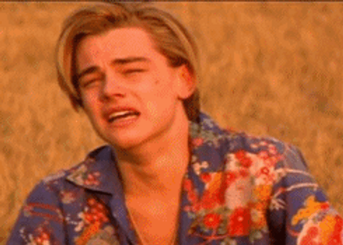 Sad Face Crying Leonardo Dicaprio GIF