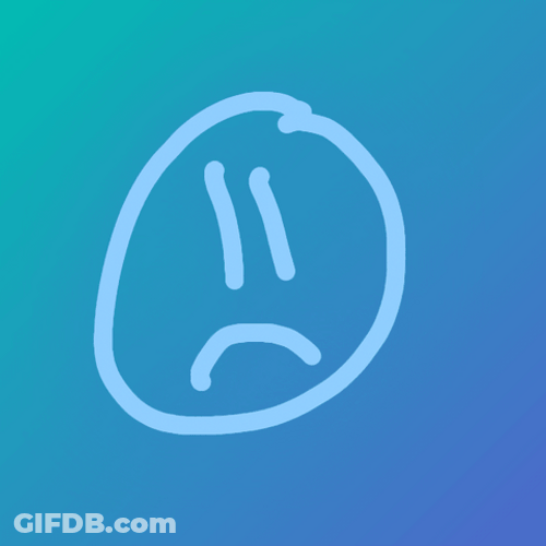 Sad Face Drawing GIF