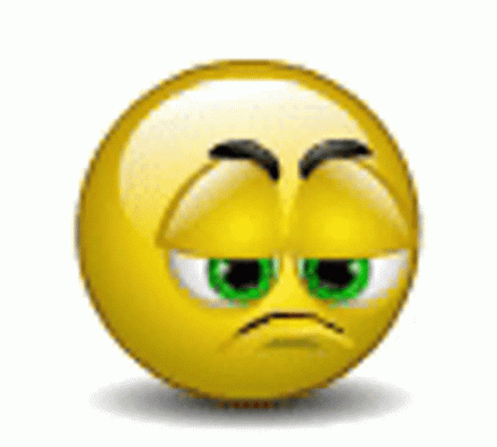 Sad Face Emoji Pouting GIF