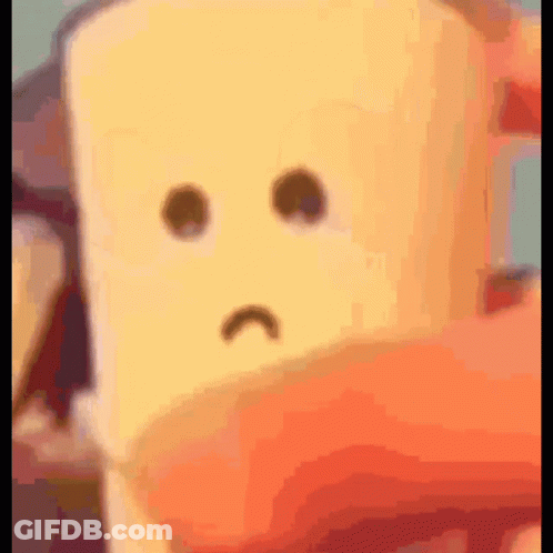 Sad Face Marshmallow GIF