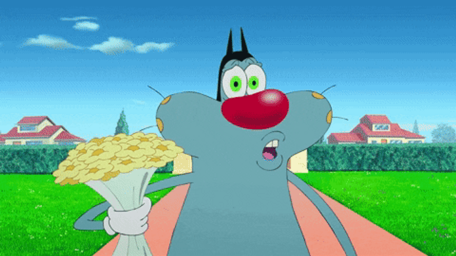 Sad Face Oggy And The Cockroaches GIF