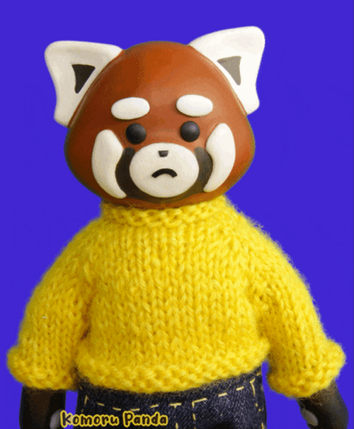 Sad Face Red Panda GIF