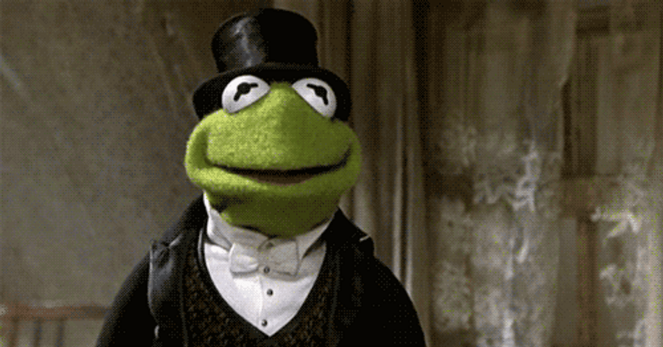 Sad Face Sigh Kermit Frog GIF