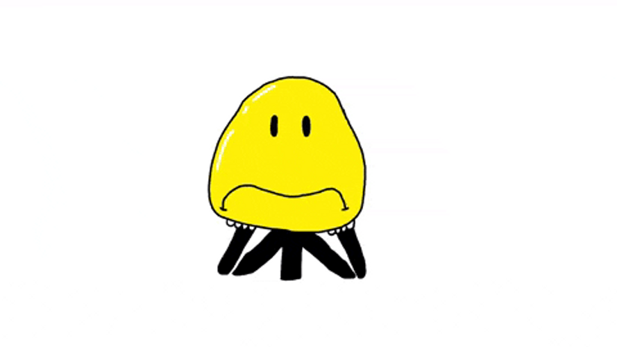 Sad Face Trying To Cheer Up GIF
