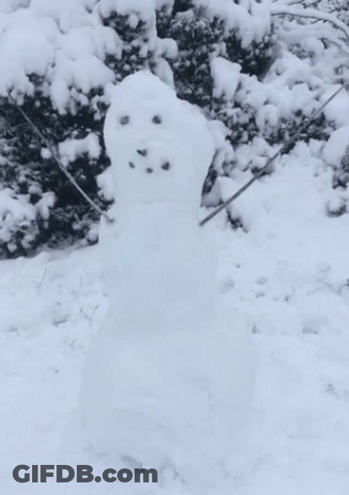 Sad Frosty Snowman GIF