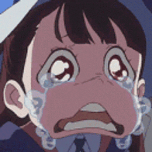 Sad Girl Atsuko Kagari Little Witch Academia GIF