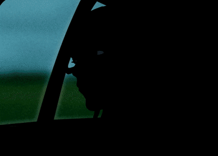 Sad Girl Car Ride Flashing Lights GIF
