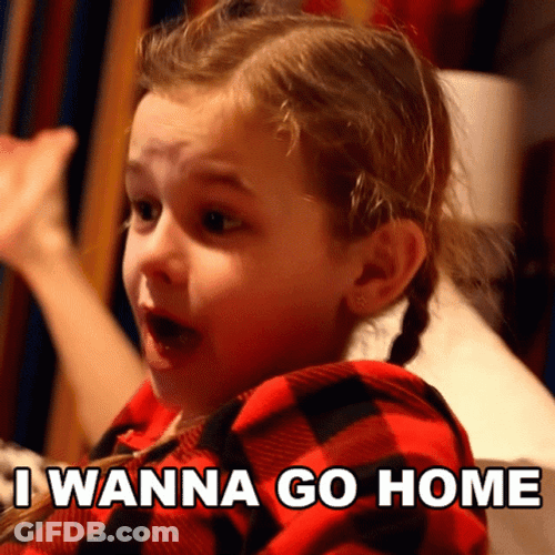 Sad Girl I Wanna Go Home GIF