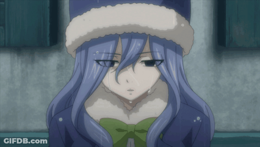 Sad Girl Juvia Lockser Fairy Tail Anime GIF