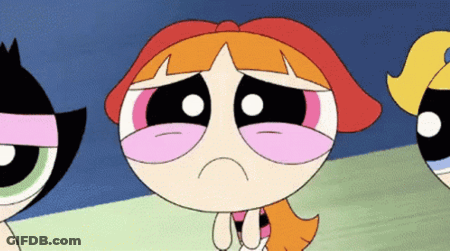Sad Girl Powerpuff Girls Blossom GIF