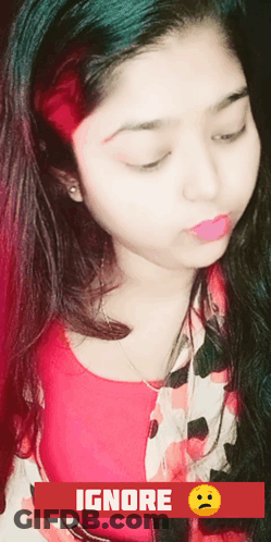 Sad Girl Saying Ignore GIF