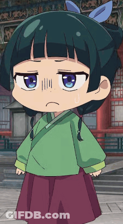 Sad Girl With Bow In Hair GIF