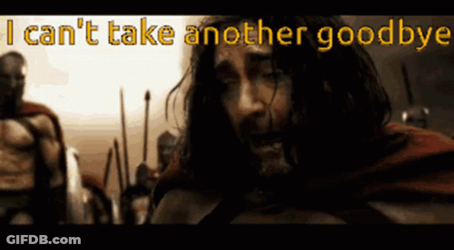 Sad Goodbye Depressed Soldier 300 Movie GIF