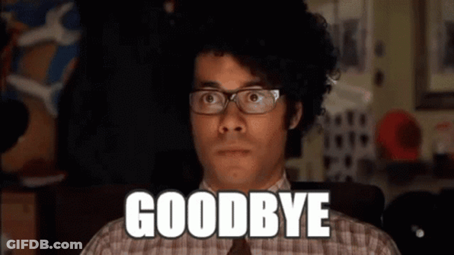 Sad Goodbye Moss Roy The It Crowd Sitcom GIF