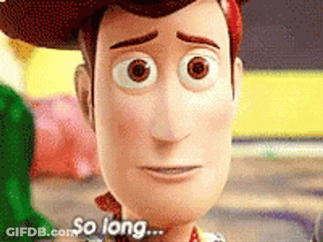 Sad Goodbye So Long Partner Woody Toy Story GIF