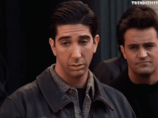Sad Goodbye Waving Ross Geller Friends Sitcom GIF