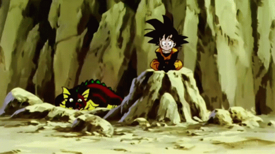 Sad Goten Sitting GIF