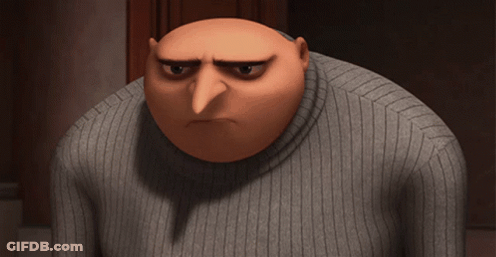 Sad Gru Not Cool GIF