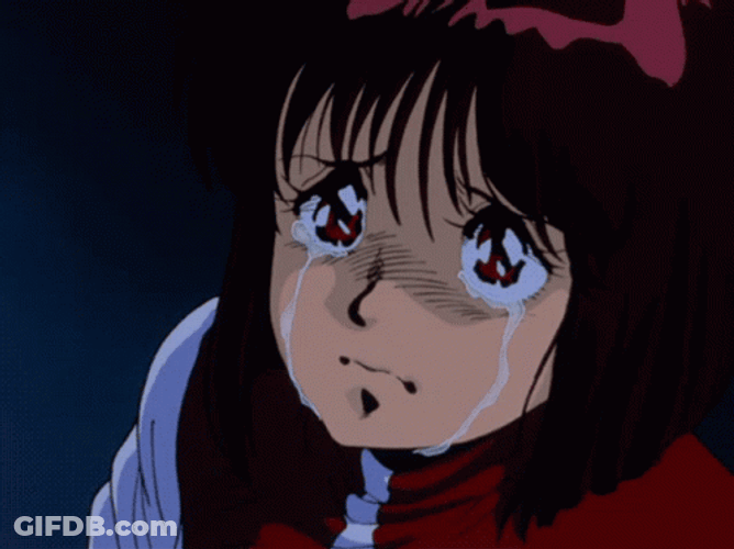 Sad Gunbuster Looking Up Crying Aesthetic GIF