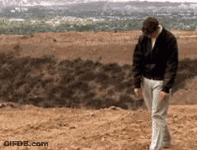 Sad Guy Walking Away Head Down GIF
