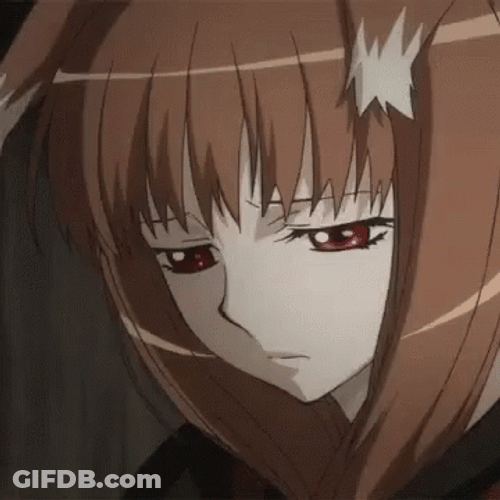 Sad Holo Looking Down Aesthetic GIF