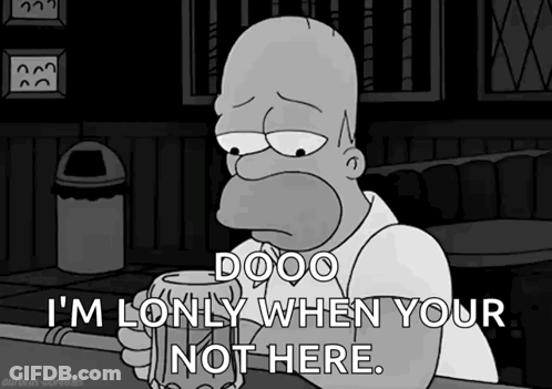 Sad Homer Simpson GIF
