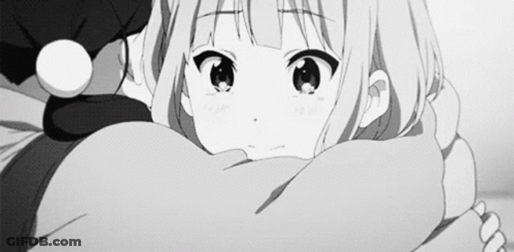 Sad Hug Emotional Anime GIF