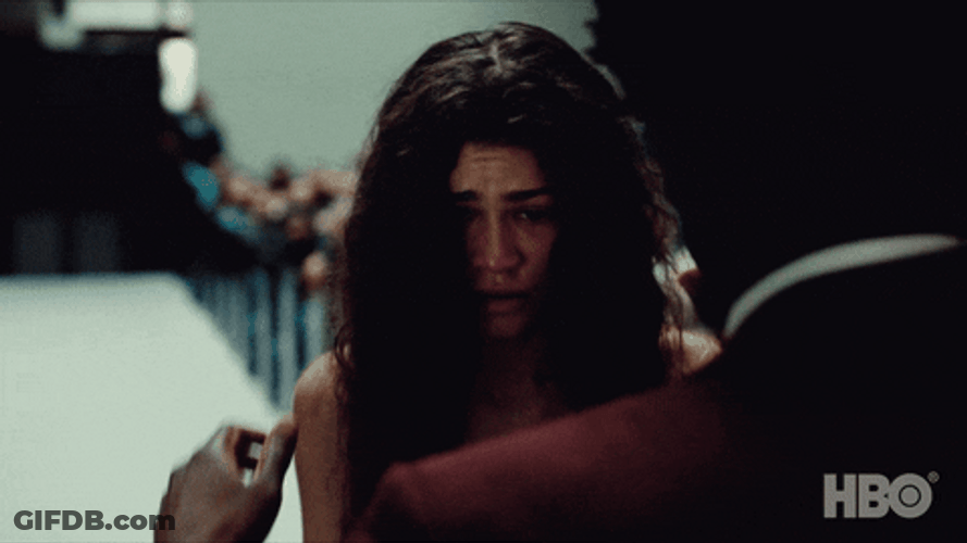Sad Hug Euphoria Rue Bennett GIF