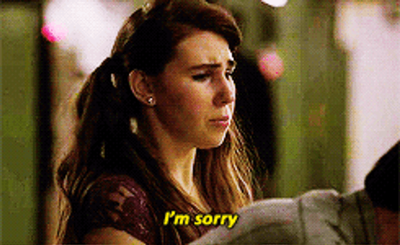 Sad Im Sorry Zosia Mamet GIF