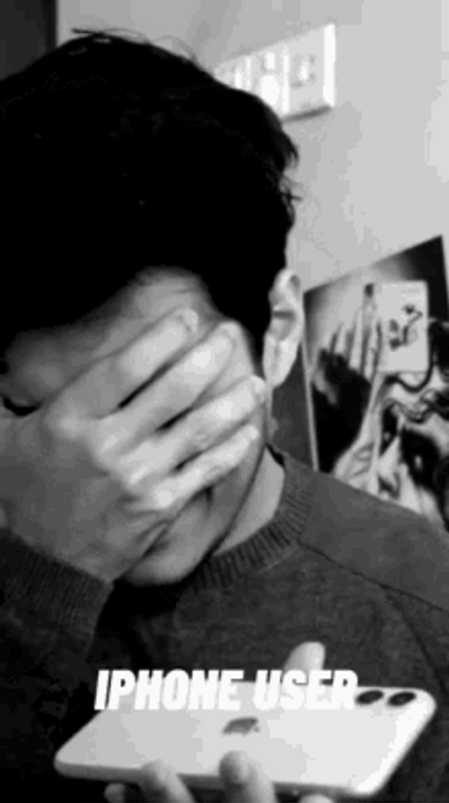 Sad Iphone User GIF