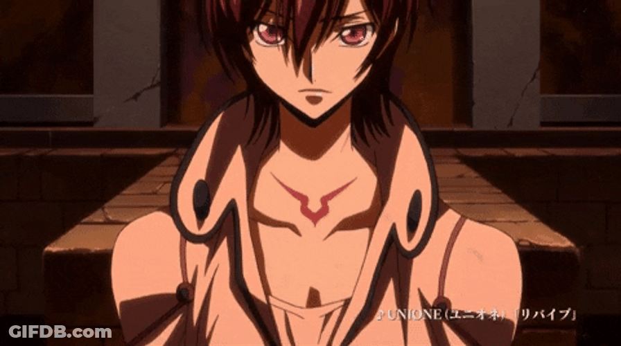 Sad Lelouch Lamperouge Staring GIF
