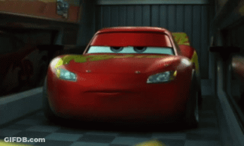 Sad Lightning McQueen Looking At Camera GIF