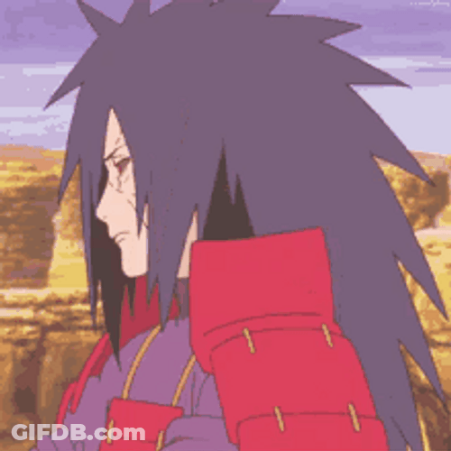 Sad Madara Uchiha Sharingan Naruto GIF