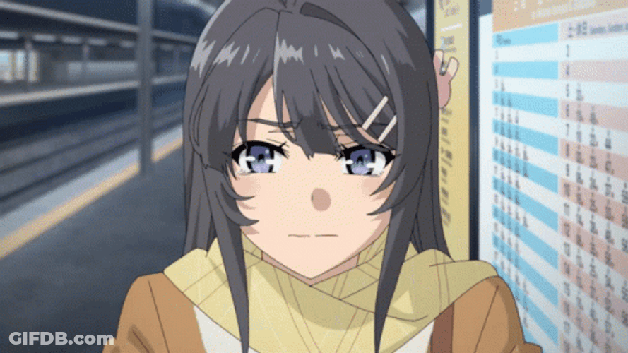 Sad Mai Sakurajima Sobbing GIF