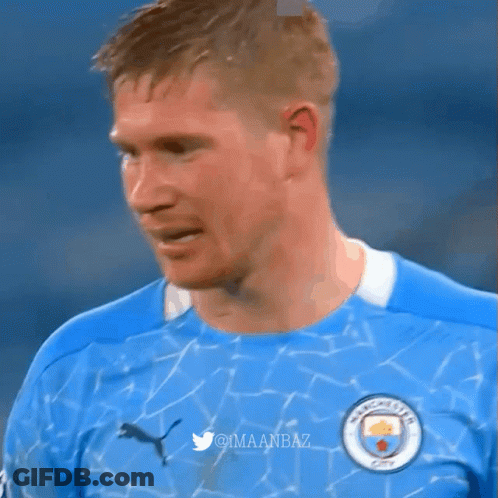 Sad Man In Blue Manchester City Jersey GIF