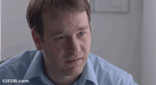 Sad Man In Light Blue Shirt GIF