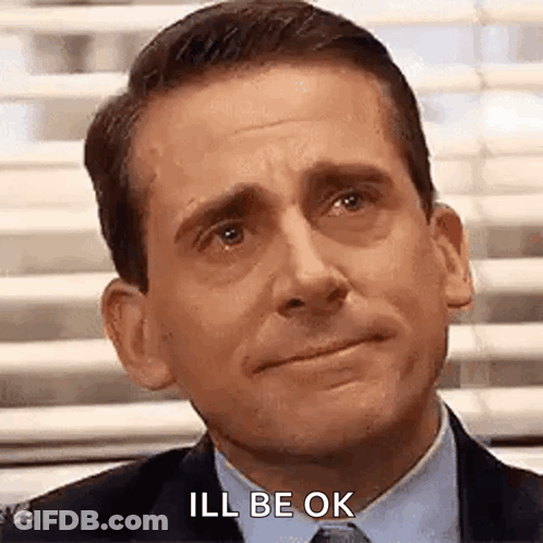 Sad Man In Suit Saying Ill Be Ok GIF