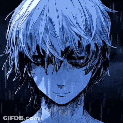Sad Man Rain GIF
