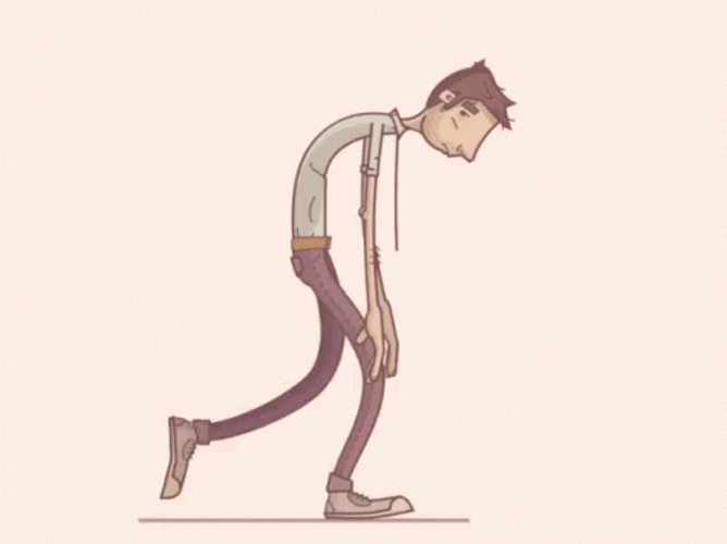 Sad Man Walking GIF