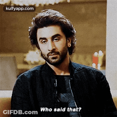Sad Man With Black Jacket Who Said That GIF