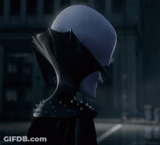 Sad Megamind Turning Around GIF