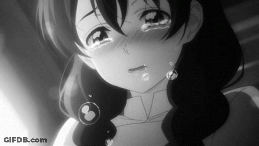 Sad Megumi Tadokoro Anime Girl GIF