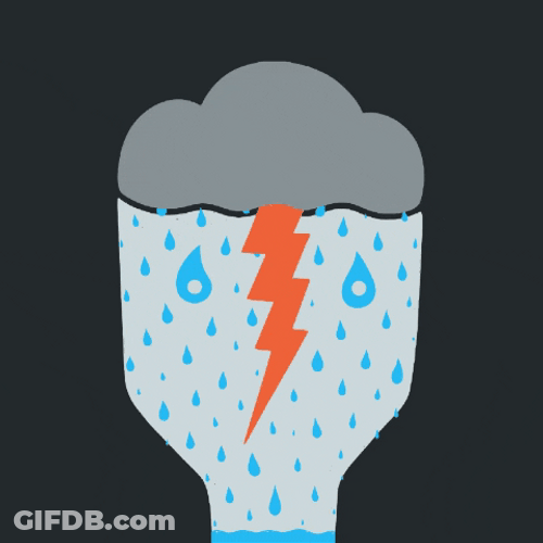 Sad Metaphorical Illustration Of Overthinking GIF