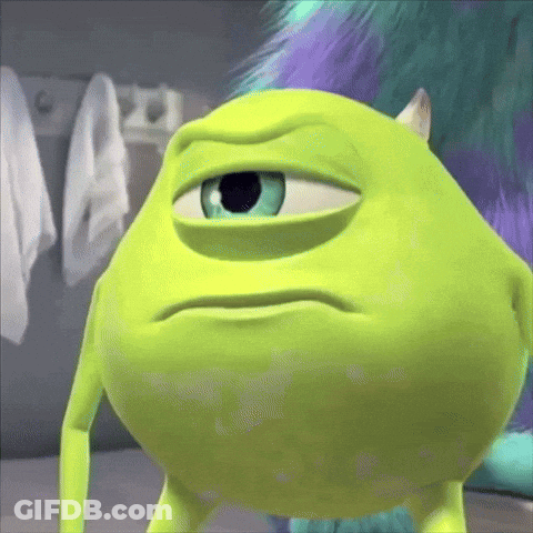 Sad Mike Wazowski GIF