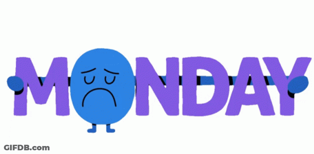 Sad Monday Blues GIF